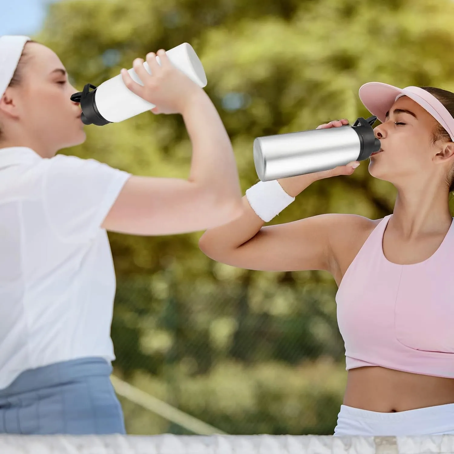 10 Pcs Thank You Appreciation Gifts for Graduation Aluminum Water Bottles Bulk with Snap Lids Lightweight Leak Proof Sports Travel Water Bottle for Gym Camping Hiking(17 Oz,Multicolor)