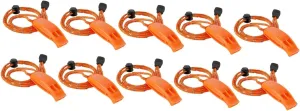10 Pieces Emergency Whistle Security Whistle Practical Clip with Lanyard Outdoor for Hunting Signaling Kayak