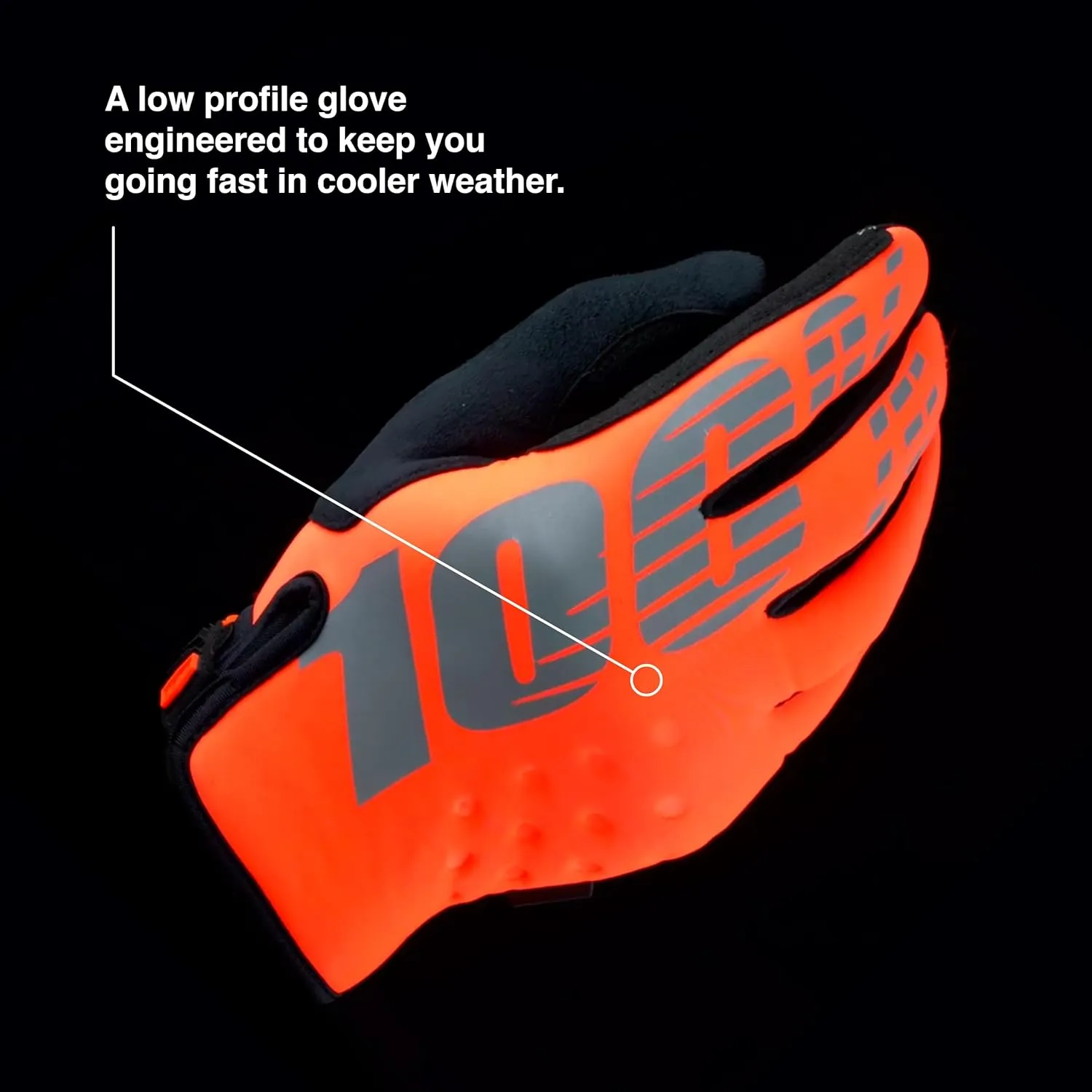 100% BRISKER Youth Cold Weather Motocross & Mountain Bike Gloves - Warm Winter MTB & MX Powersport Racing Protective Gear