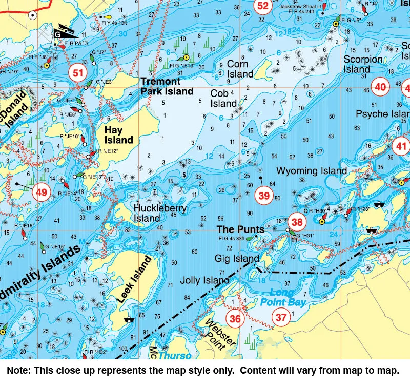 10000 Islands Chokoloskee to Rookery Bay Florida HotSpots Fishing Map