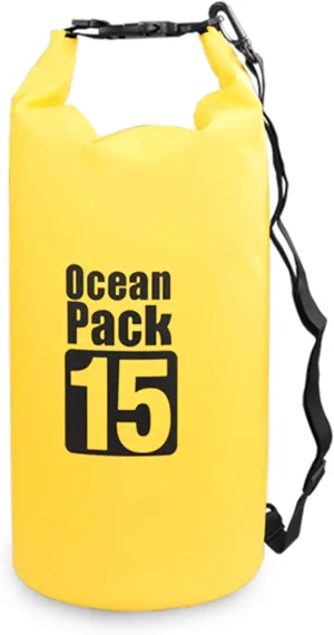 10L / 15L / 20L / 30L Outdoor Waterproof Dry Backpack Water Floating Bag Roll Top Sack for Kayaking Rafting Boating River Trekking