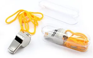 10pcs Referee Whistle Set with Two Metal Whistles Loud Emergency for Football Soccer Lightweight Durable Design