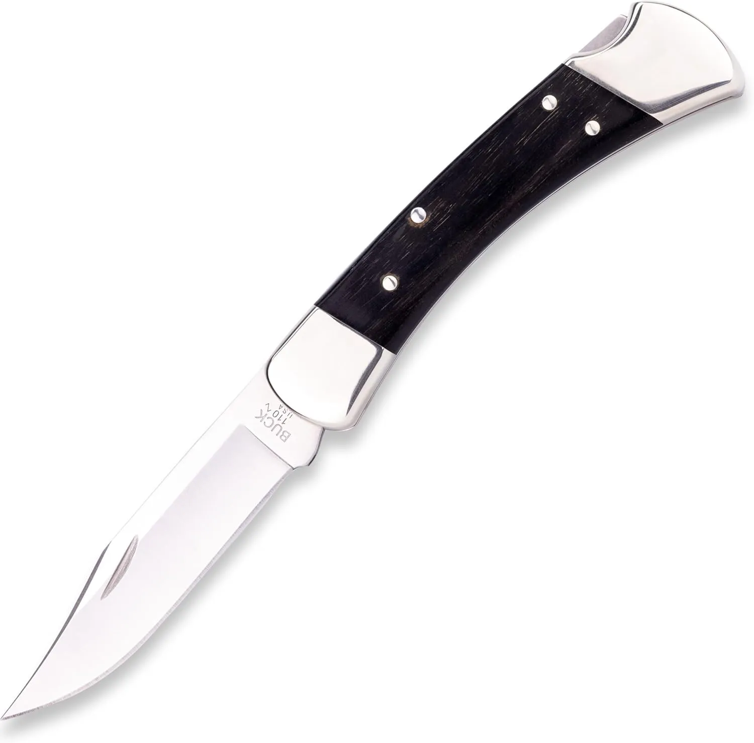 110 Folding Hunter - Nickel Silver Clip Point