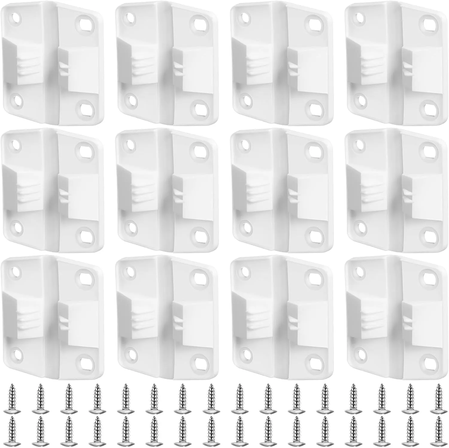 12 Pack Coolers Hinges Cooler Replacement Plastic Hinges and Screws Set Compatible with Coleman Coolers 5253 6262 6270, Cooler Hinges Replacement