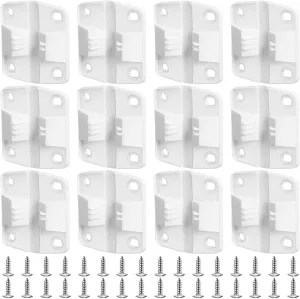 12 Pack Coolers Hinges Cooler Replacement Plastic Hinges and Screws Set Compatible with Coleman Coolers 5253 6262 6270, Cooler Hinges Replacement