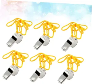 12Pcs Loud Emergency Whistles for Outdoor Survival Camping Hiking Training Durable Design with Keychain for and Signaling