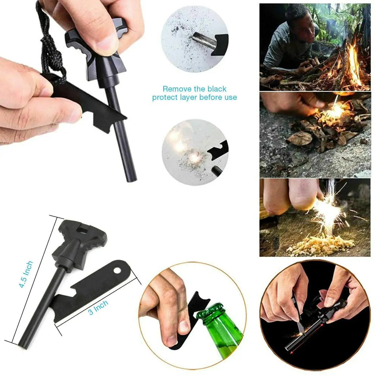 14 In 1 Emergency Survival Kit - Tactical Tools, First Aid, Multi-Function Gear for Outdoor Adventure