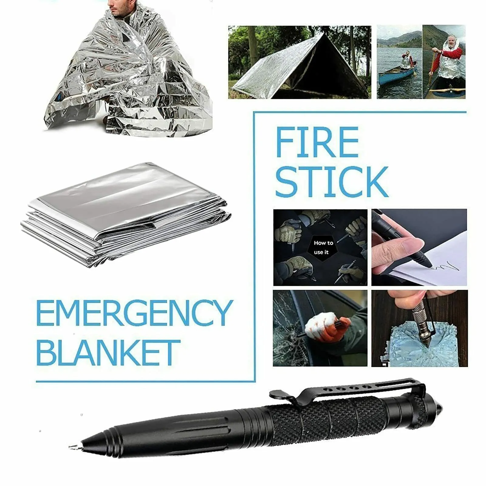 14-in-1 Outdoor Survival Kit for Camping & Hiking