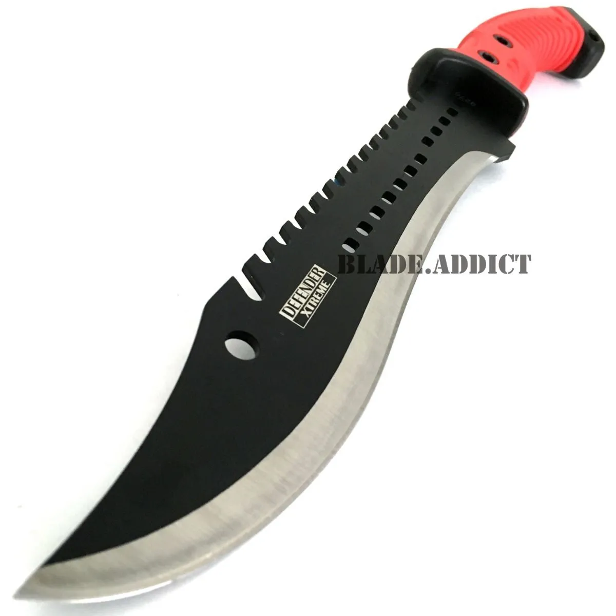 15.5" Camping Survival Fixed Blade Knife Red