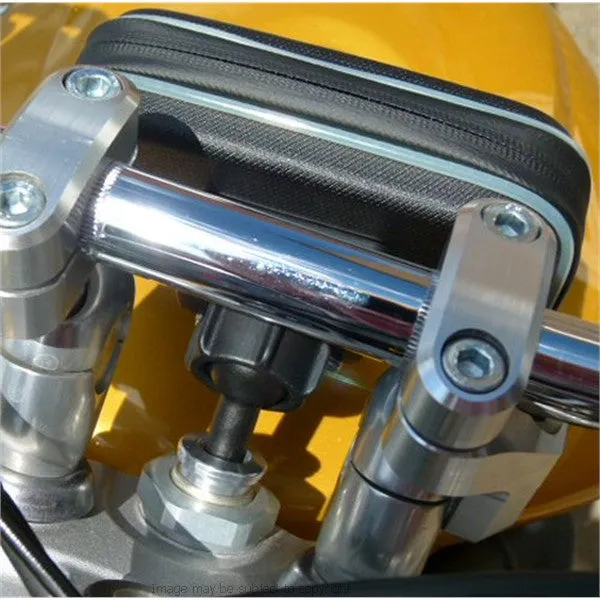 15mm-17mm Motorcycle Fork Stem Mount & Waterproof Case fits TomTom ONE (sku 10320)