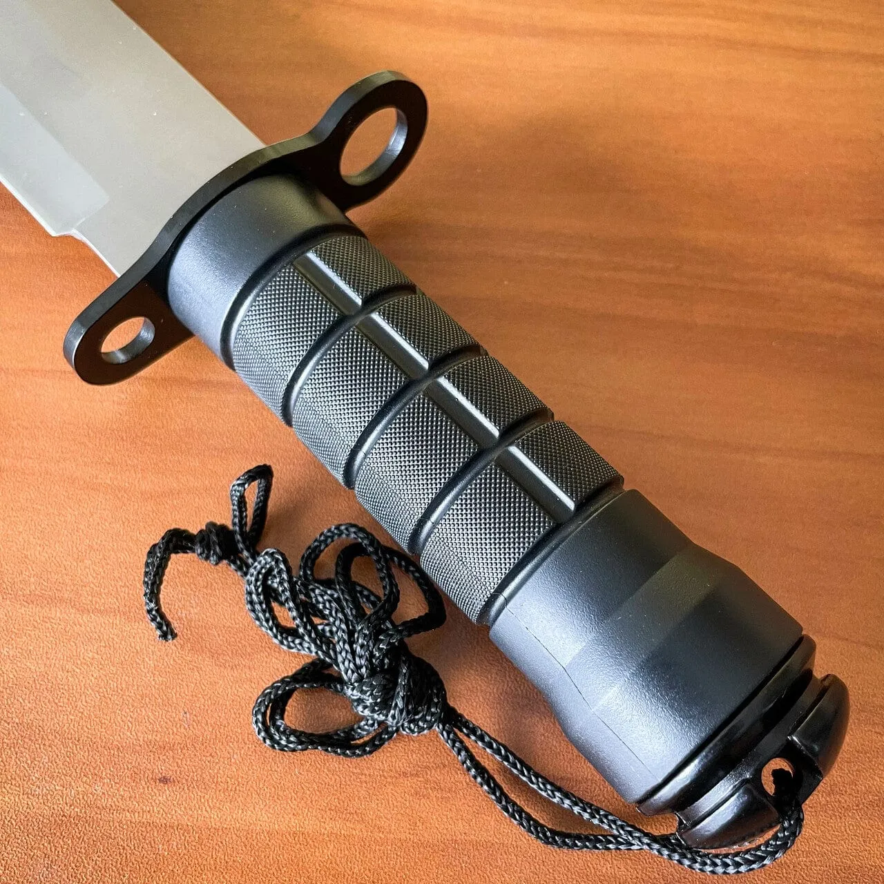 15" Tactical Hunting Rambo Fixed Blade Silver Knife Machete Bowie w Survival Kit