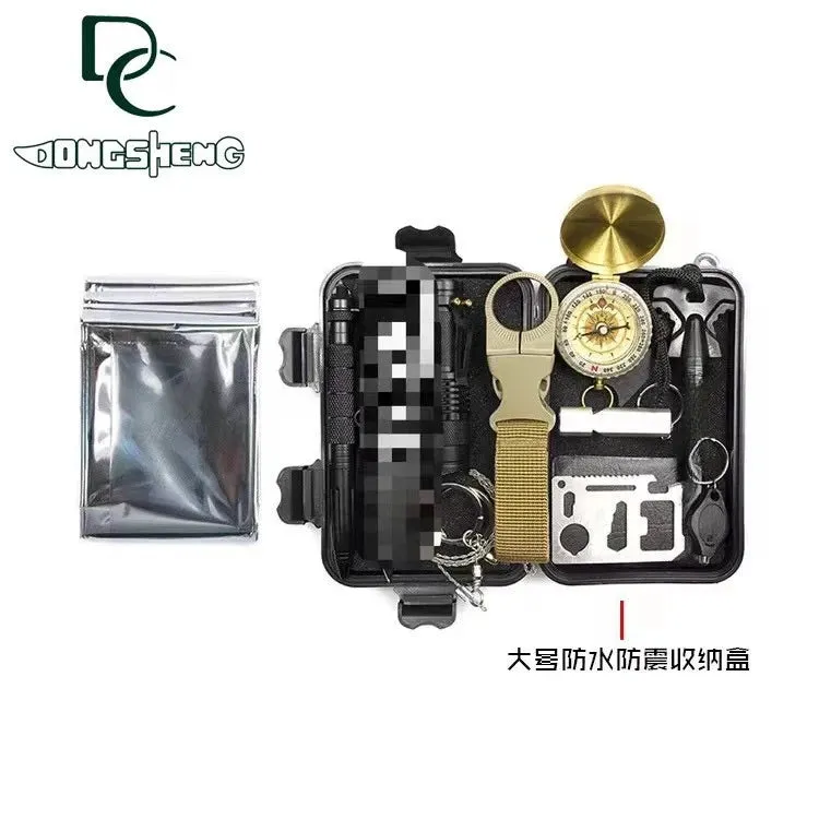 17 in 1 outdoor adventure survival tactical kit