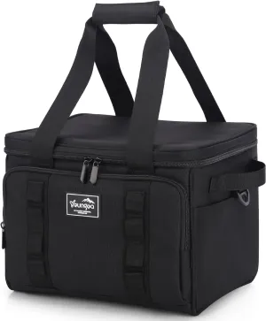 18L Small Insulated Cooler Bag Soft Sided Portable Collapsible ice Cooler for Beach, Camping, 24-Can, Leakproof