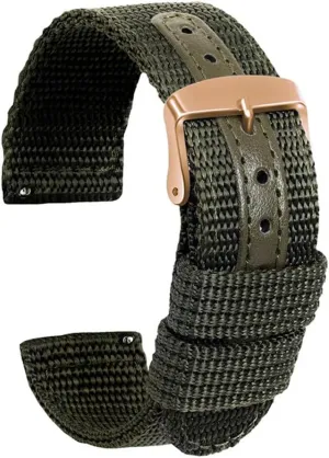 18mm 20mm 22mm 24mm Elastic Nylon leather Watch Band Replacement Fabric Bracelet Wrist Band Accessories Sport Watch Strap