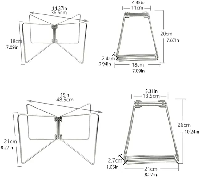 1Pc Foldable Cooling Stand Outdoor Camping Folding Lightweight Cooler Box Stand Ice Box Stand Shelf Iron Cool Box Container Holder Camping Supply for Hiking Cooking Fishing Picnic