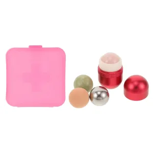 1set Facial Roller Volcanic Stone and Eye Care Tool Reduces Puffiness Oil Control Cleansing for Face and Neck Stylish Design for Skincare Routine