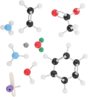 1set Molecular Model Kit Organic Chemistry Props for Students Teachers Making Model Detailed Instructions for Classroom Lab and Personal Study Use
