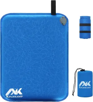 2 in Inflatable Seat Cushion for Airplane Travel Camping Hiking, Portable, Comfortable Memory Foam Seat Cushion for Stadium, Bleachers, Sports Music Events, Driver
