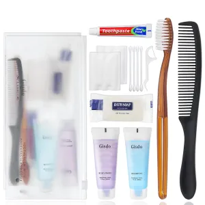 20 Sets Toiletry Kits Homeless Personal Hygiene Kit Bulk Homeless Care Package Supplies Travel Toiletry Kit Homeless Hygiene Kit Bulk for Men Women Charity Disposable Toiletry Kit(10-IN-1)