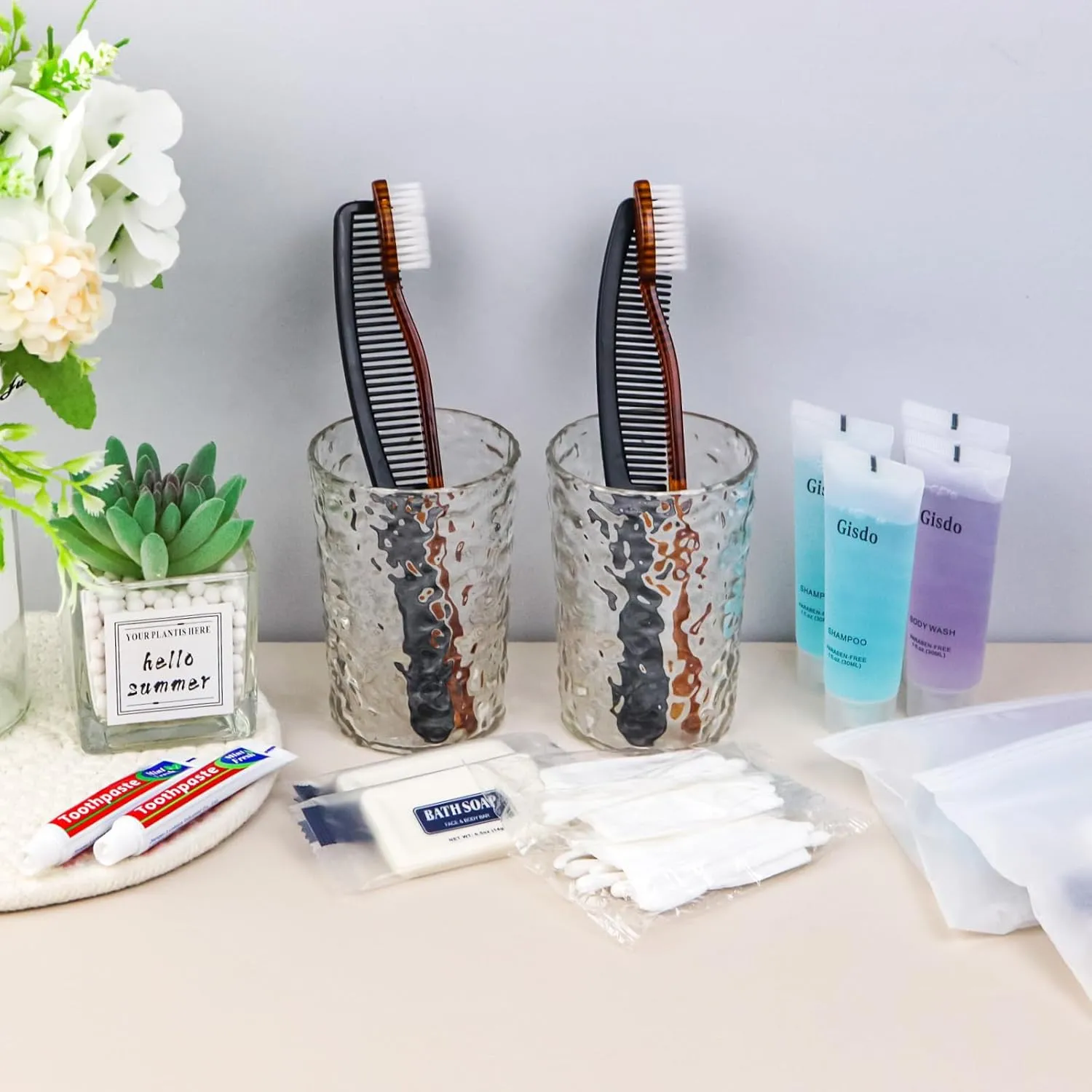 20 Sets Toiletry Kits Homeless Personal Hygiene Kit Bulk Homeless Care Package Supplies Travel Toiletry Kit Homeless Hygiene Kit Bulk for Men Women Charity Disposable Toiletry Kit(10-IN-1)