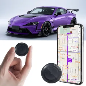 2025 New Model Mini GPS Tracker,Magnetic Waterproof Covert GPS Tracker,Car Global Positioning System.Extra Long Range for Vehicles,Elderly,Kids,Pets.No Subscription/No SIM Card Required.