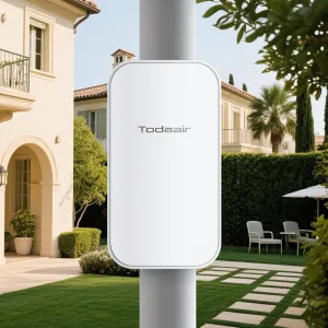 2025 Outdoor WiFi Extender Signal Booster,1200Mbps Dual-Band WiFi Internet Booster, WiFi Repeater with Ethernet Port Covers Up to Least 3440 Sq. ft and 30 Devices