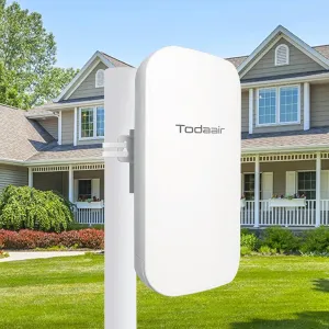 2025 Outdoor WiFi Extender，WiFi Booster | AI Watchdog | Repeater&AP Mode｜IP65 Weatherproof | Up to 1200Mbps Dual Band WiFi Repeater