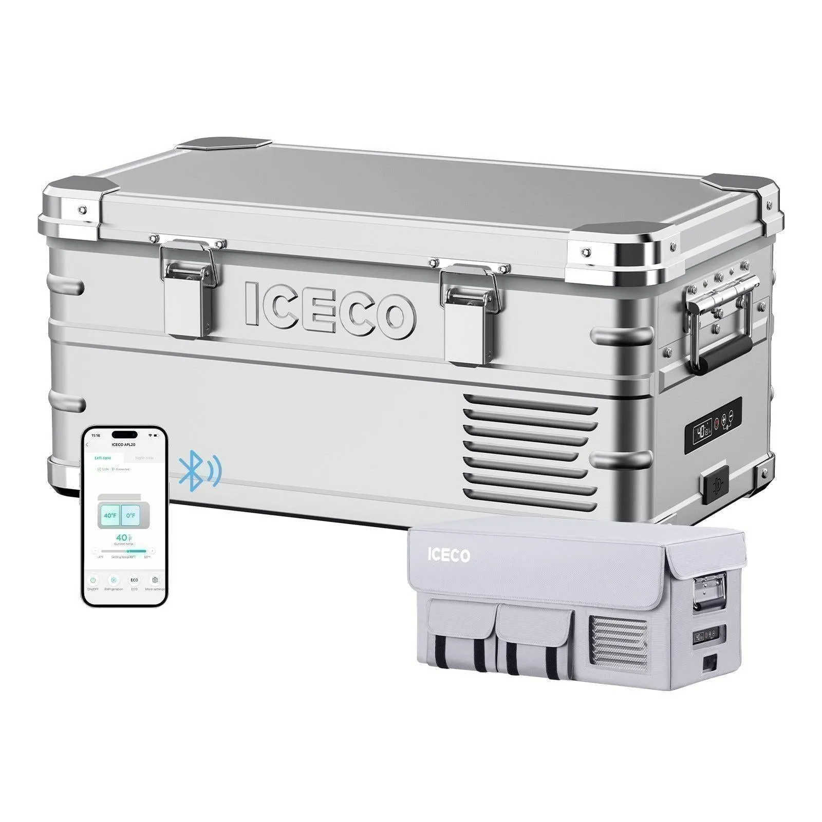 21QT APL20 Light Duty Single Zone Aluminum Freezer With Cover | ICECO