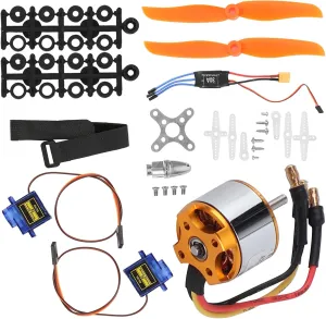 2212 1400KV Motor 8060 Propeller 9G Servo 30A XT60 ESC Kit for Remote Control Helicopter