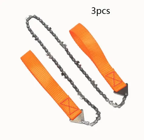 24" Pocket Chainsaw: Portable Hand Saw for Wood & Tree Cutting