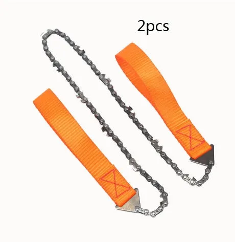 24" Pocket Chainsaw: Portable Hand Saw for Wood & Tree Cutting