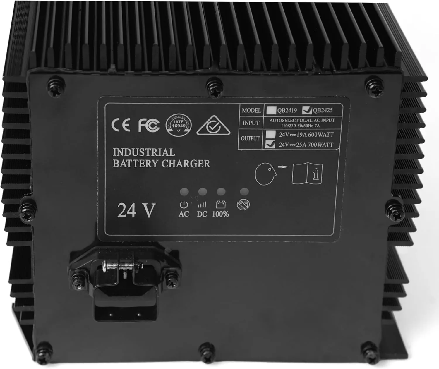 24V 25A Battery Charger Compatible with Genie/Skyjack/JLG Scissor Lift Battery Charger HB600-24B(161827, 105739, 96211, 128537), GS 1930 JLG 2030ES