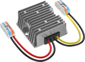 24V to 12V Converter 10A 120W, 18v to 12v Step Down with Wire Terminal Block, Converter 24V to 12V for Cart LED Light Truck Vehicle Boat Solar System
