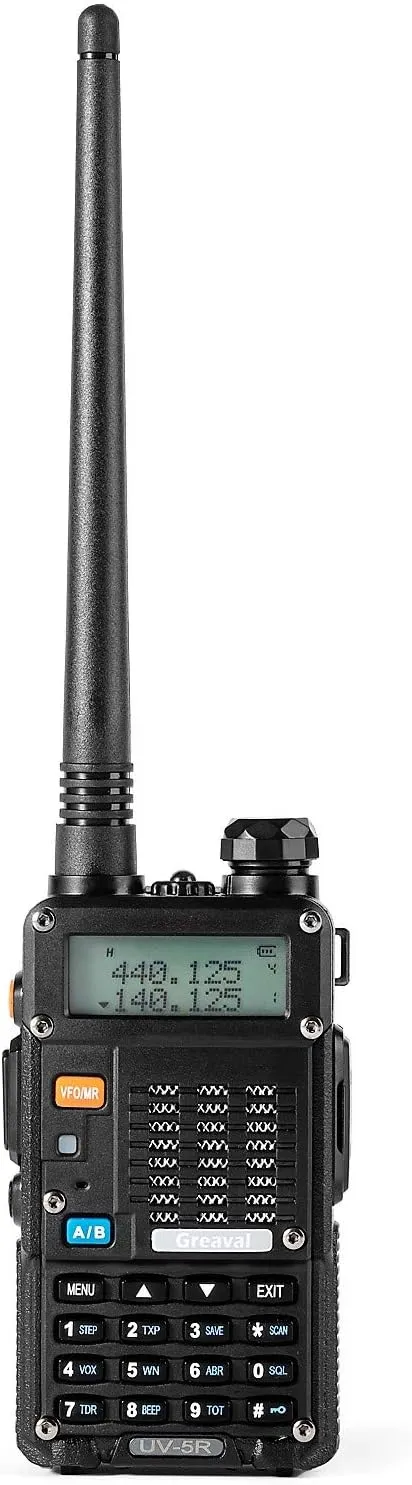 3 Pack Ham Radio Handheld (UV-5R) Long Range UHF VHF Dual Band 2-Way Radio with Rechargeable Li-ion Battery Handheld Walkie Talkies Complete Set with Earpiece and Programming Cable (3 Pack)