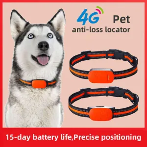 34G GPS Pet Tracker Collar – Waterproof Anti-Loss Locator for Cats, Dogs & Sheep with Beidou Positioning System