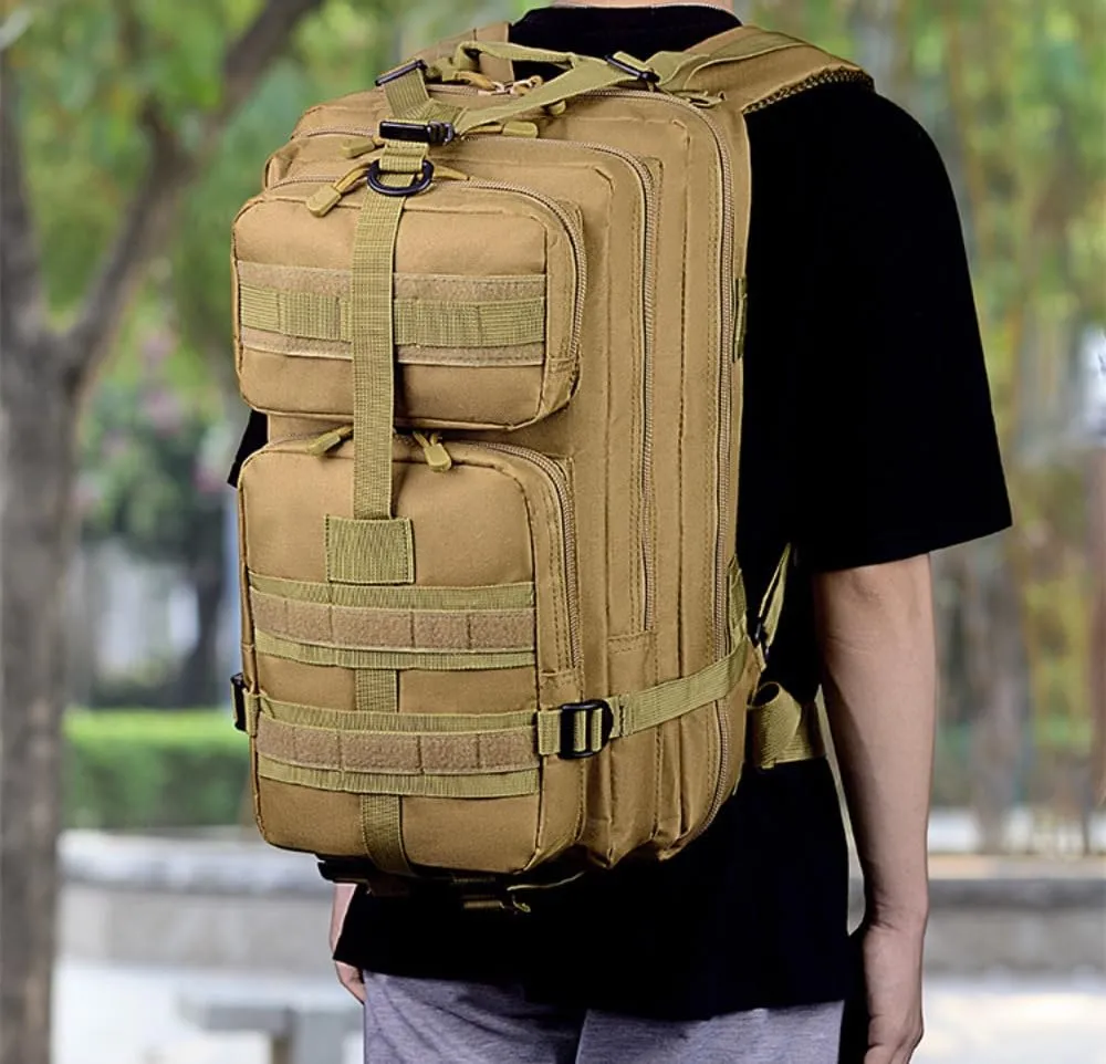 35L Waterproof Hiking Tactical Backpack Lightweight & Ergonomic Design for Camping, Trekking, Outdoor Adventures (Digital Desert Camo)