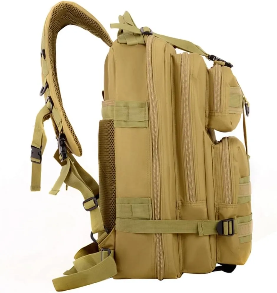 35L Waterproof Hiking Tactical Backpack Lightweight & Ergonomic Design for Camping, Trekking, Outdoor Adventures (Digital Desert Camo)