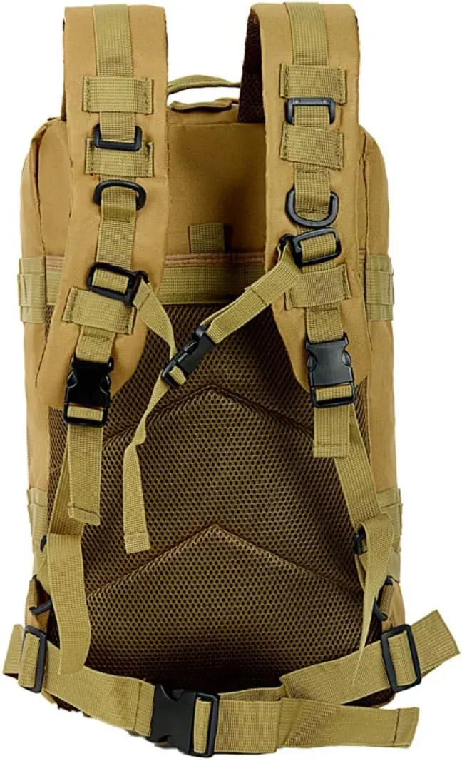 35L Waterproof Hiking Tactical Backpack Lightweight & Ergonomic Design for Camping, Trekking, Outdoor Adventures (Digital Desert Camo)