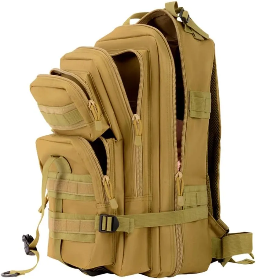 35L Waterproof Hiking Tactical Backpack Lightweight & Ergonomic Design for Camping, Trekking, Outdoor Adventures (Digital Desert Camo)