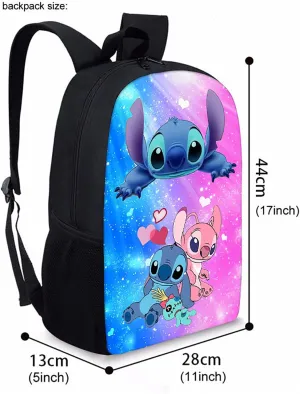 3Pcs Cartoon Backpack for Kids,Boys Girls Cartoon Backpack with Lunch Bag Pencil Case,Lightweight Daypack Set with Lunch Box Pencil Bag for Travel Camping Hiking Game Fans Gift (Style - C)