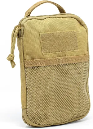 3VGEAR Compact Pocket Organizer - MOLLE Compatible EDC Pouch with Clamshell Opening and YKK Annex Clips - Rugged 600D Water-Resistant Tactical EDC Organizer