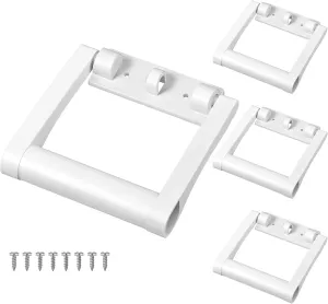 4 Pcs Cooler Replacement Handles Compatible with Igloo 21023 for 25-72 qt Coolers White Plastic Cooler Accessories Kits