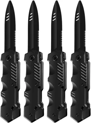 4 Pcs Retractable Knives Toy Funny Trick Gadget Toy Disappearing Prop for Halloween Party