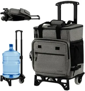 40 L Large Capacity Cooler Bag with Detachable Bottom Plate Gray