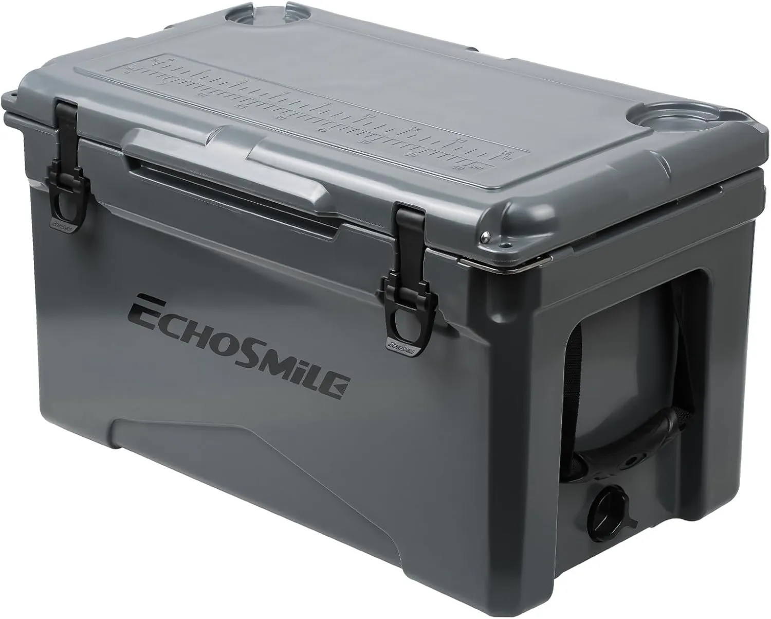 40 Qt Insulated Rotomolded Gray Cooler for Camping, Tailgating - 5 Day Ice Retention, Rugged & Durable