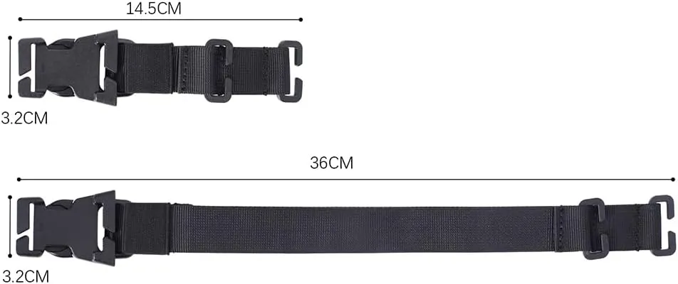 4PCS Nylon Straps with Buckle Quick-Release Adjustable Backpack Accessory Straps MOLLE Gear Lightweight Utility Straps for Backpacking Outdoor Sports
