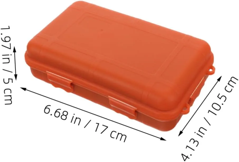 4pcs Survival Storage Box Multi-use Outdoor Tool Case Shockproof Organizer for Hiking Camping Fishing and Emergency Preparedness Sealed Container