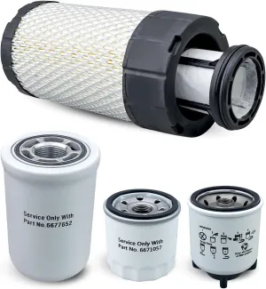 5 Pack Filter Kit Fit for Bobcat MT52 MT55 MT85 MT100 Mini Track Loader, Replace 6687262 6687263 6677652 6671057 6667352