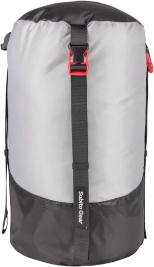 5pcs Lightweight Compression Stuff Sack | Weatherproof Polyester Bag for Camping/Hiking/Backpacking | 5 Sizes with 4 Adjustable Straps | Saves 40% Space