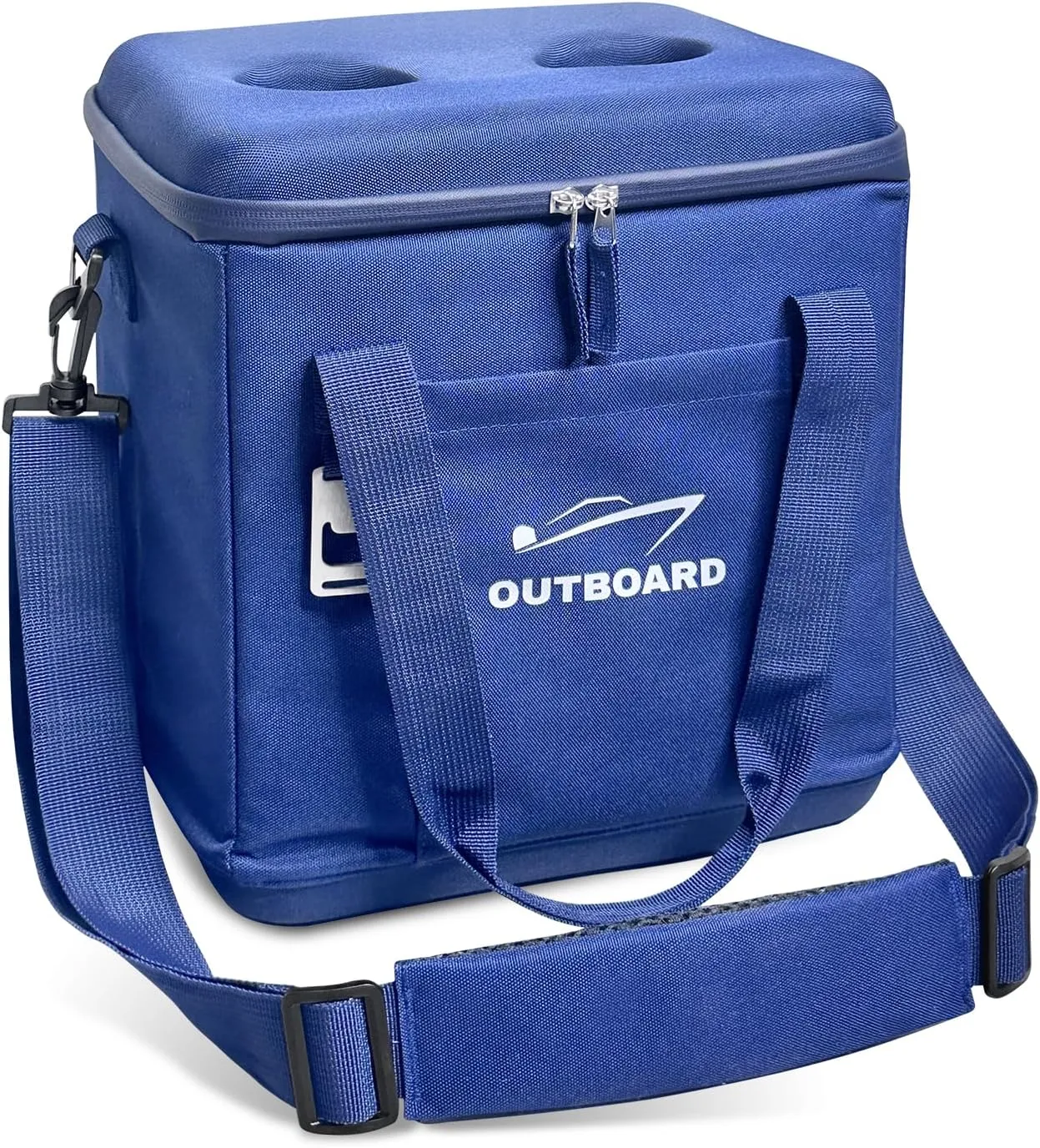 6-Layer Insulated Large Soft Shell Cooler, 15L Leakproof Ice Chest, Portable Waterproof Bag Fits 24 Cans, Tall Bottles, Lightweight Lunch Box for Camping, Travel, Beach, Fishing, Work
